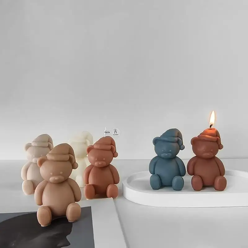 

Cartoon Bear Silicone Mold for Birthday Party Wedding Gift Making