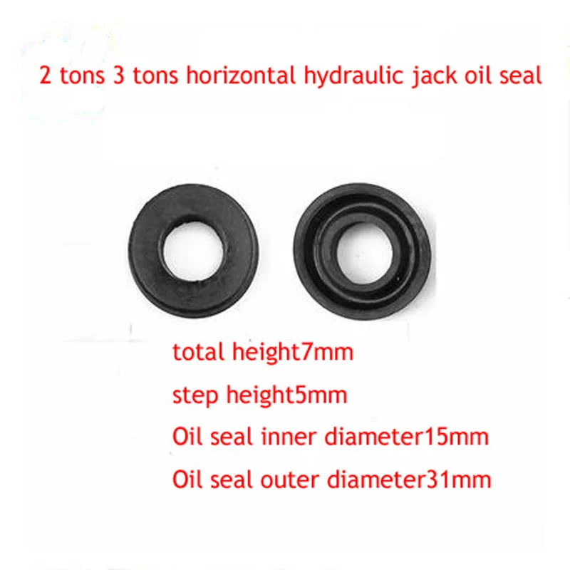 2pc 2 Tons 3 Tons Horizontal Hydraulic Jack Accessories Oil Seal Sealing Ring Soft Rubber Oil Seal