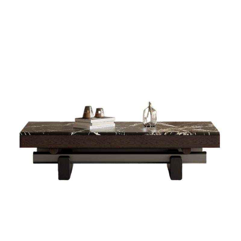 

Minimalist designer coffee table living room light luxury high-end rectangular coffee table for home use