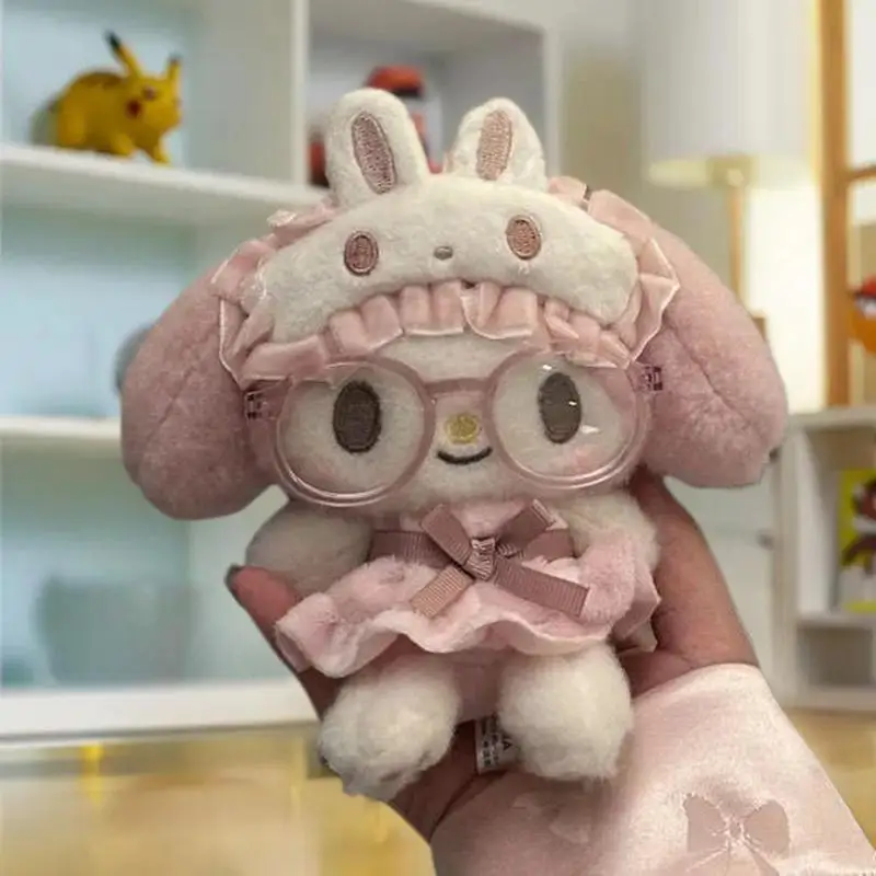 만화 애니메이션 마이멜로디 안경 착용 봉제인형 열쇠고리 귀여운 커플 배낭 펜던트 선물
