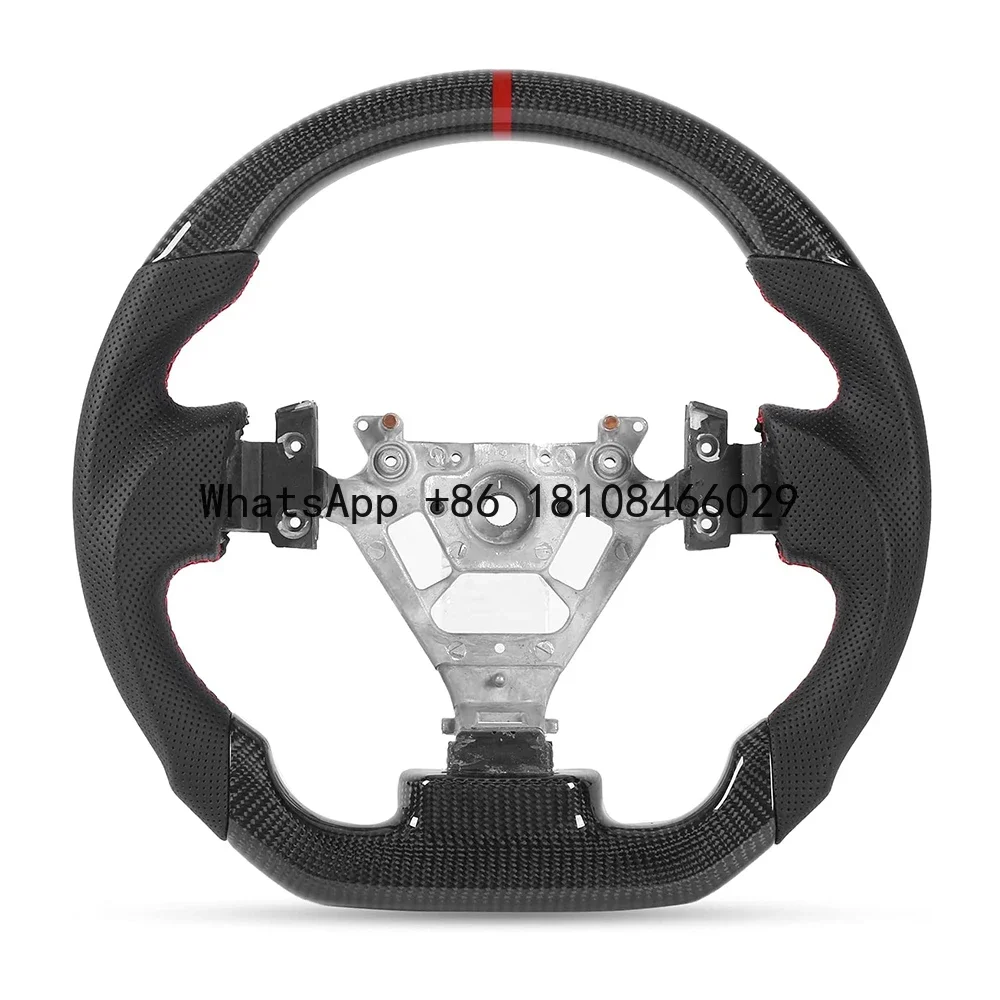 Real carbon fiber Flat Customized Sport Universal Steering Wheel For NISSAN 350Z