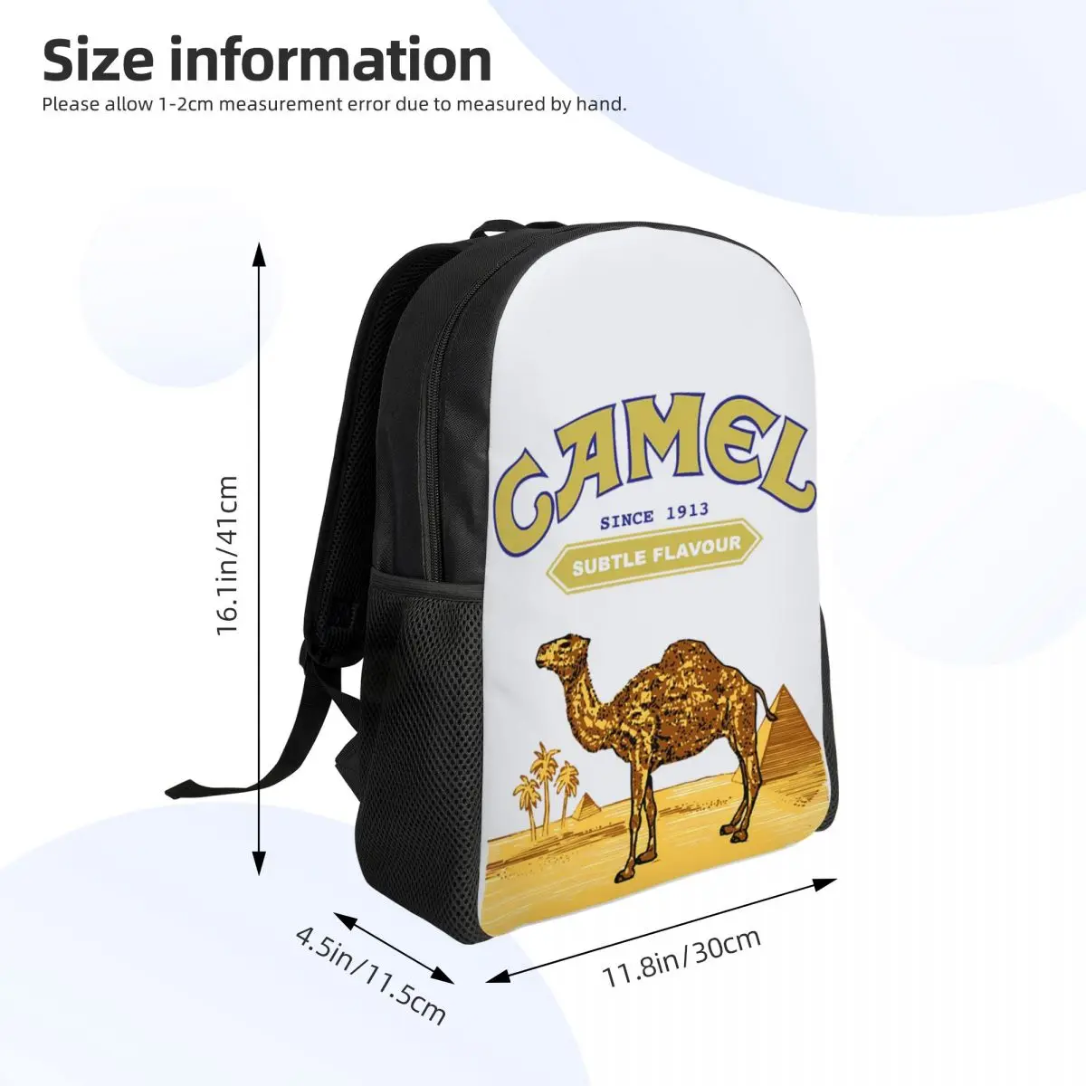 Zaino per studenti con sigarette cammello, borsa da scuola, escursionismo, viaggio, zaino per ragazzi e ragazze, borse a tracolla alla moda