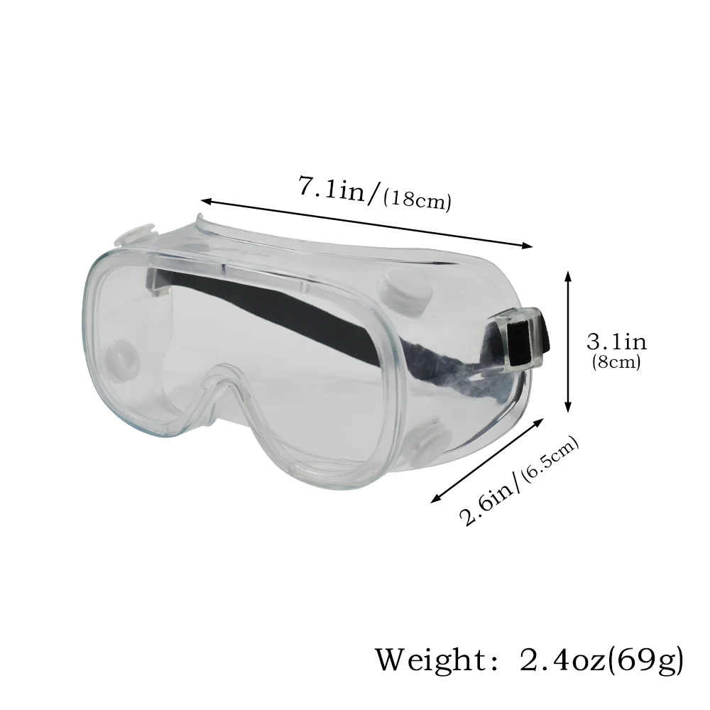 Clear Safety Goggles Glasses Men Women Eye Protect Off-road Cycling Safety Anti Dust Glasses Protection Moto Dustproof Eyeglass image 2