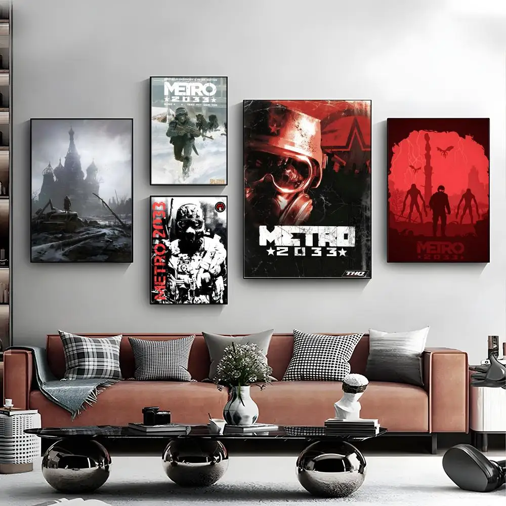 Póster de juego Metro 2033, lienzo, arte de pared, póster impreso, Mural decorativo, decoración del hogar, regalo sin marco