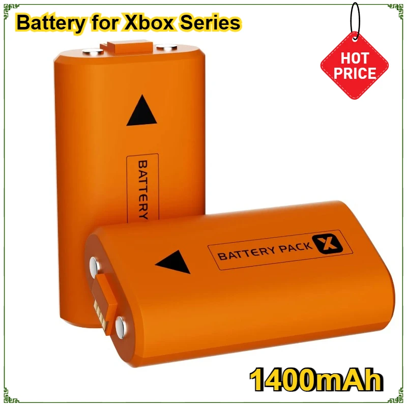 2Pcs 1400mAh Battery for Xbox Series X S and Xbox One One S X Wireless Controller