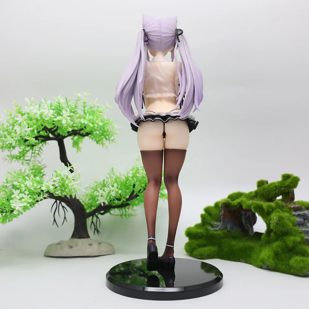 Figurka Alvina z kocimi uszami, 26 cm, mokra, seksowna figurka anime, GK, piękna figurka, model, prezent, figurka akcji, model dla dorosłych, lalka.