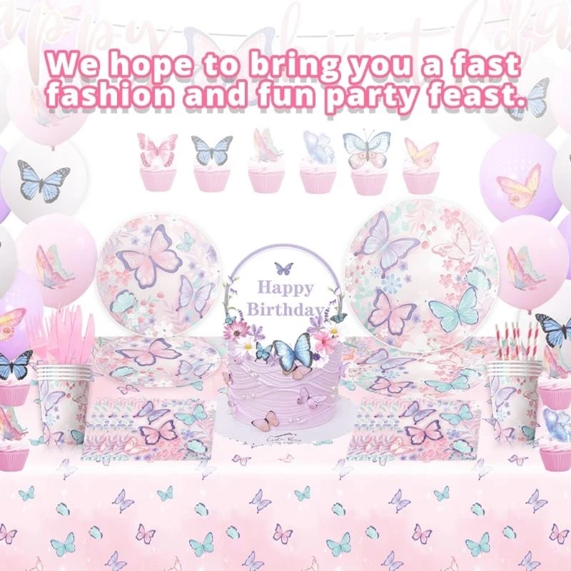 J0MC 1SET BUTTERFLY DITELDIAL GINITIAL DISTER DISTER SET PLATE