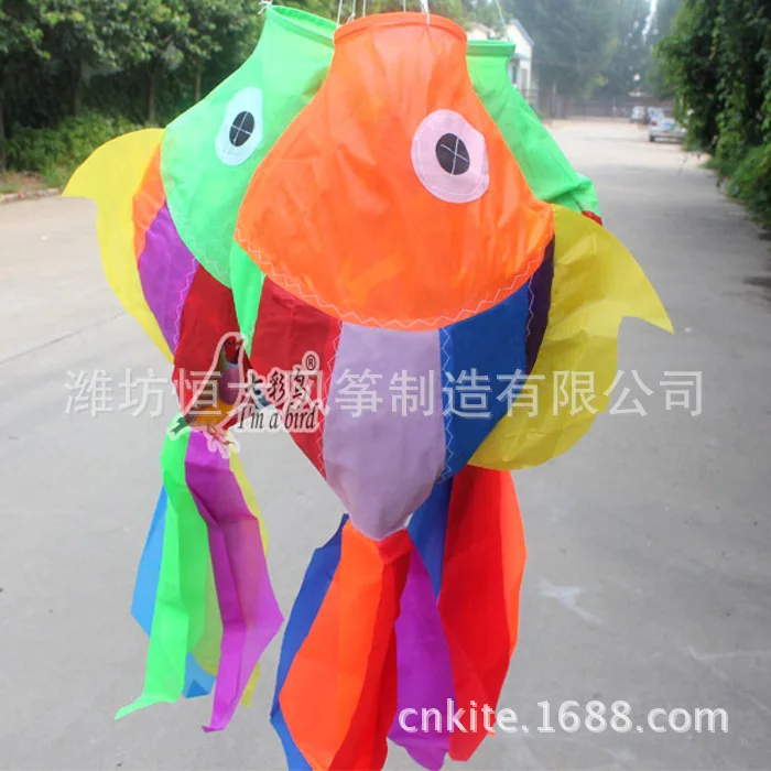 Weifang-accesorios para cometas, perchas, tiras de arcoíris, pelusa de pescado de retales, cometa