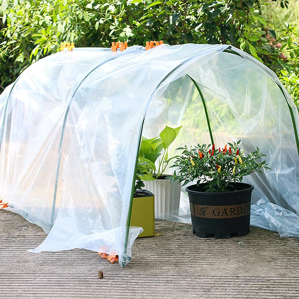 Transparent Color Green House For Plants Winter With Durable Cover Solution Easy To Plastic Sheeting