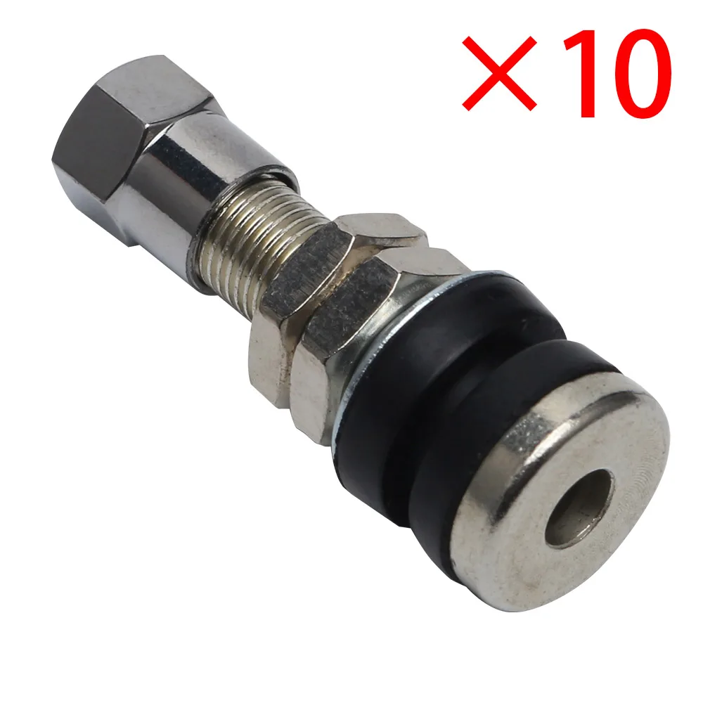 Tire Valve TR161 41mm Bolt-in Tubeless Wheel Tire Valve Stem with Dust Cap Cover Fit Universal Metal Motorcycles Cars Trucks