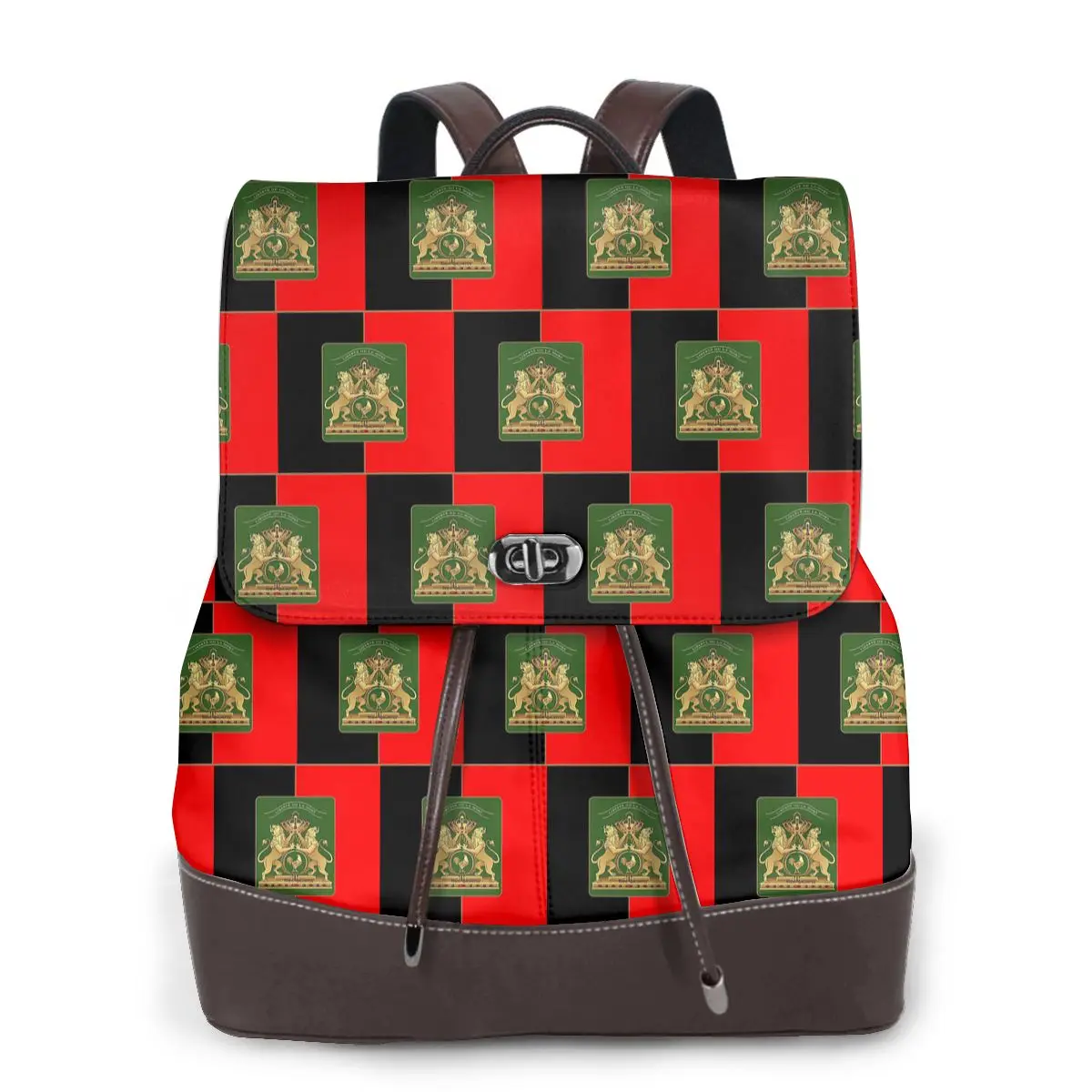 Haitian Independence Flag Bookbag School Student Bags Hiking Travel Daypack for Women Fashion Derma Backpack