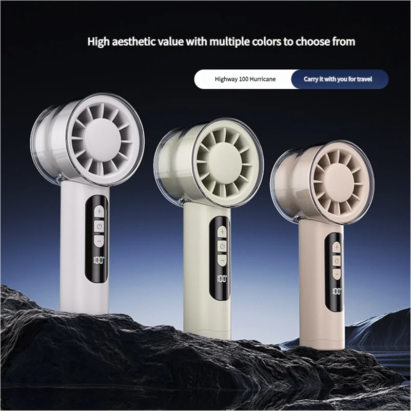 MEET SUN 2025 nuevo ventilador eléctrico de mano de alta velocidad de refrigeración Semiconductor USB portátil recargable al aire libre pequeño ventilador