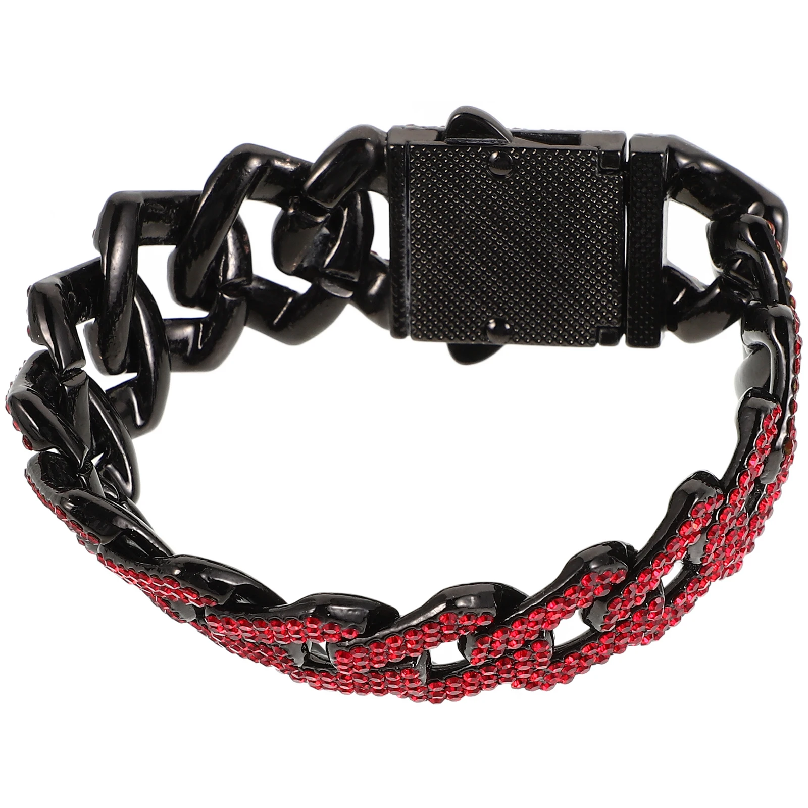 

Chain Bracelet Fashion Accessories Dog Collar for Large Dogs Rhinestones Man