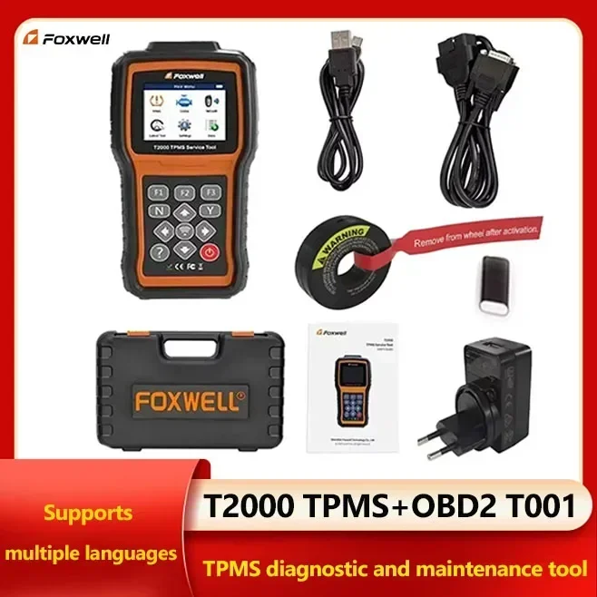 A+ FOXWELL T2000 TPMS Diagnosis And Maintenance Tool T10 Tyre TPMS Sensors Diagnos PK T1000e Car Tire Pressure Monitoring System