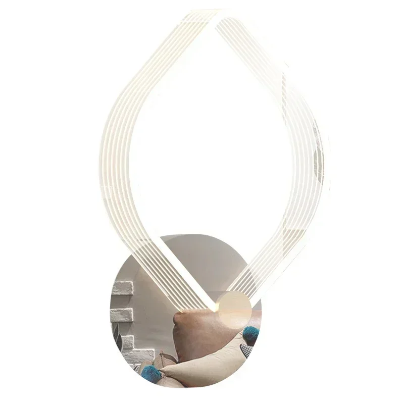 Modern LED Wall Lamp Sconce Nordic Simple Indoor Lighting for Bedroom Living Room Corridor Stairs - Energy Efficient Home Light
