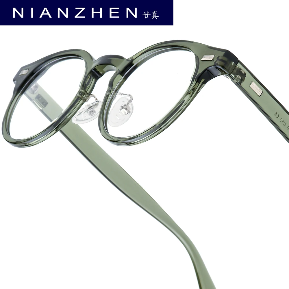 NIANZHEN TR90 إطار النظارات النساء 2025 البيضاوي العلامة التجارية تصميم نظارات الرجال خفيفة الوزن ريترو خمر نظارات نظارات 72321 #5