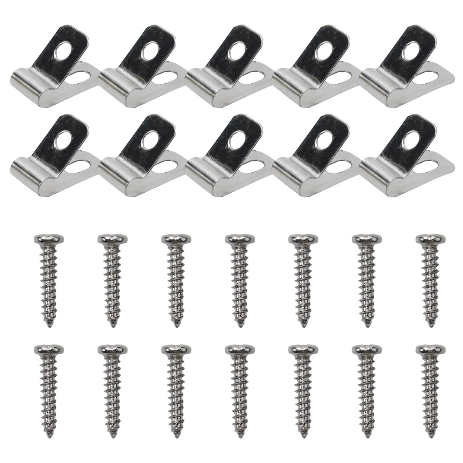 100/200pcs Garden Fence Wire Mounting Clip Agricultural Fencing Mounting Clips Stainless Steel Aluminum Wire Fence Fasteners