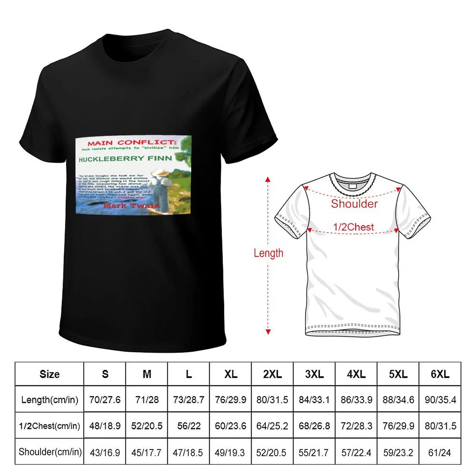 Huckleberry Finn Main Conflict T-Shirt Standard Fit Solid Tee Shirt