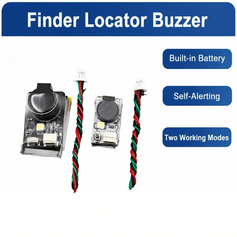 JHE42B JHE20B Finder Buzzer with LED Light Built in Battery Anti Lost BB Beeper Tracker for FPV Racing Drone RC Aircraft