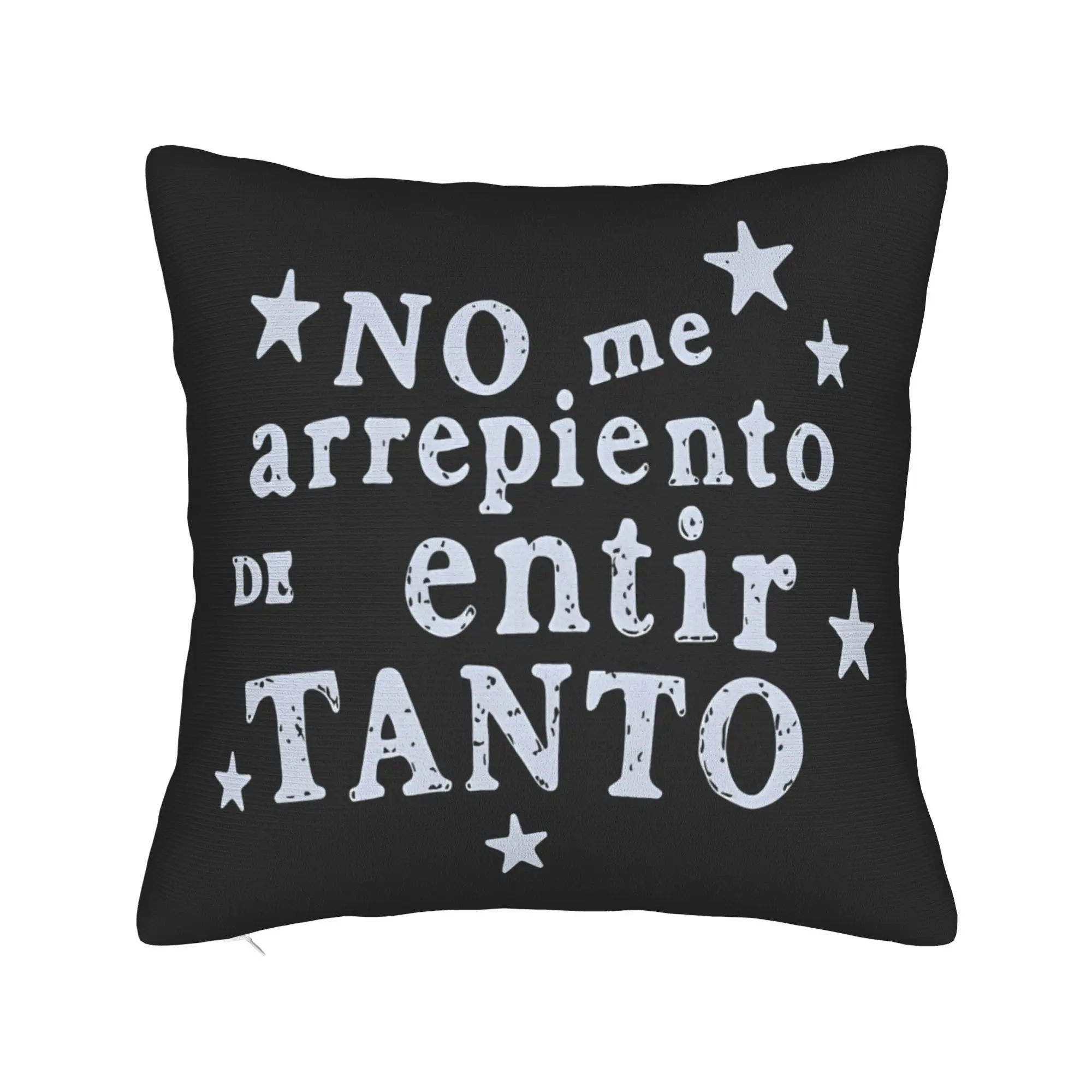 No Me Arrepiento De Sentir Tanto Karols G Pillowcases  Kawaii Pillow Case For Living Room Sofa Soft Pillow Cover