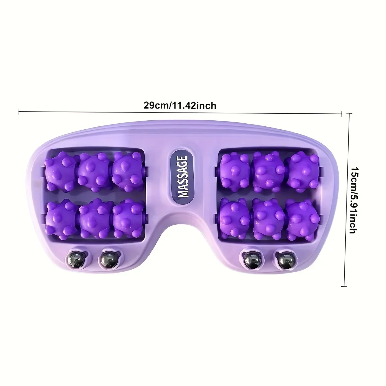 Rullo per massaggio ai piedi, strumento per massaggio alla pressione delle dita, utilizzato per tallone, arco, dolore muscolare, alleviare il dolore e la pressione del piede