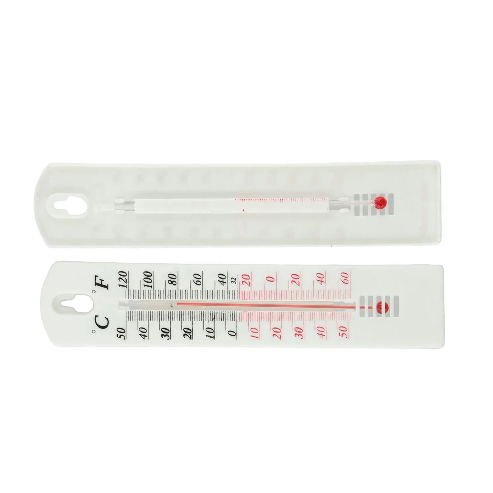 2pcs Temperature Tools Wall Hang Glass Thermometer -50° To 50°  Indoor Outdoor Thermometer Measure Home Furnishings