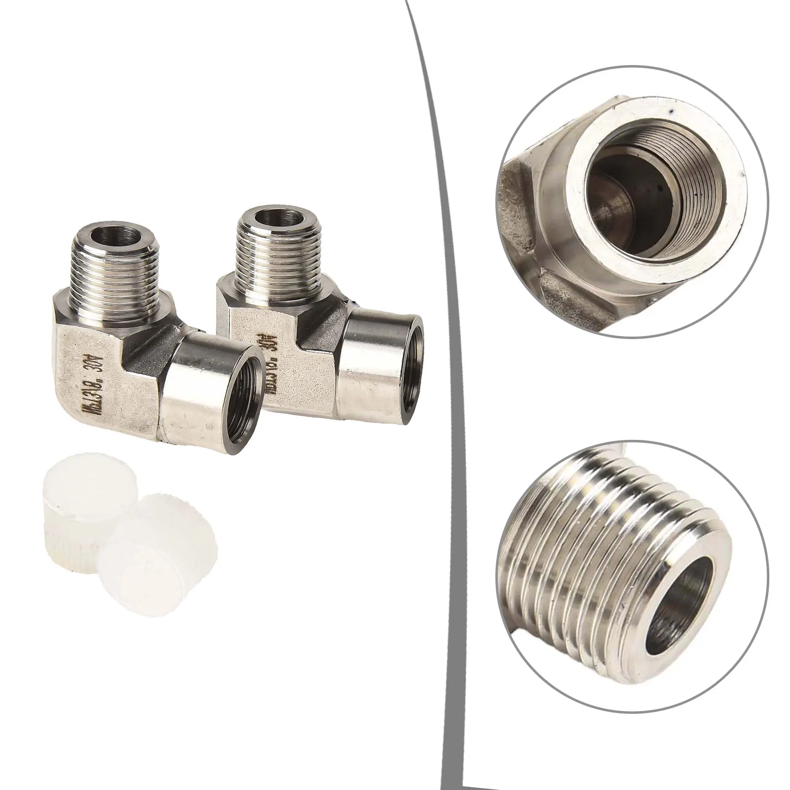 

Функциональная пара соединительных уголков из нержавеющей стали для легкого соединения труб с надежной работой при давлении