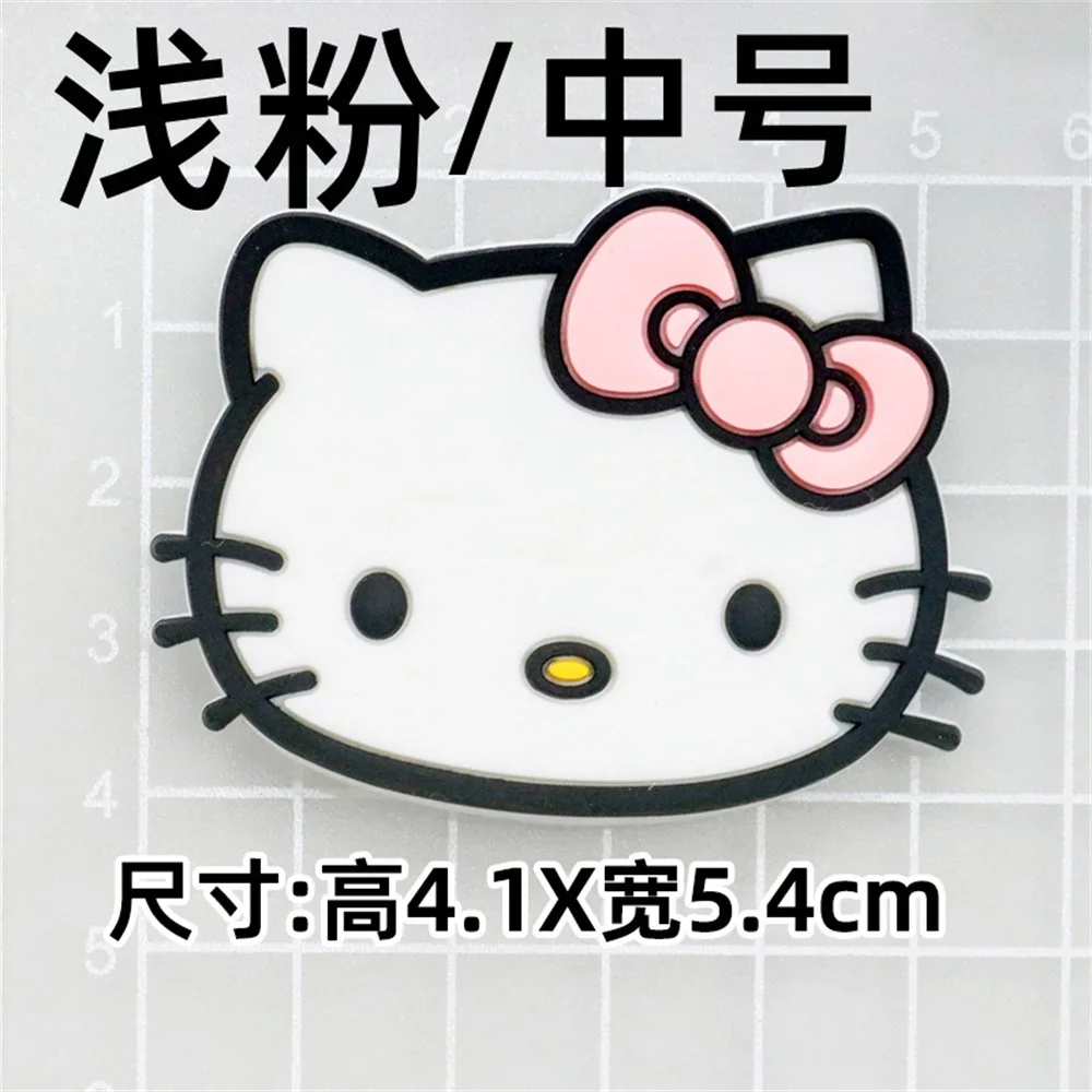 Miniso الوردي KT القط رسالة القوس الحب مصاصة لينة المطاط الملحقات DIY جراب هاتف مشبك الحذاء