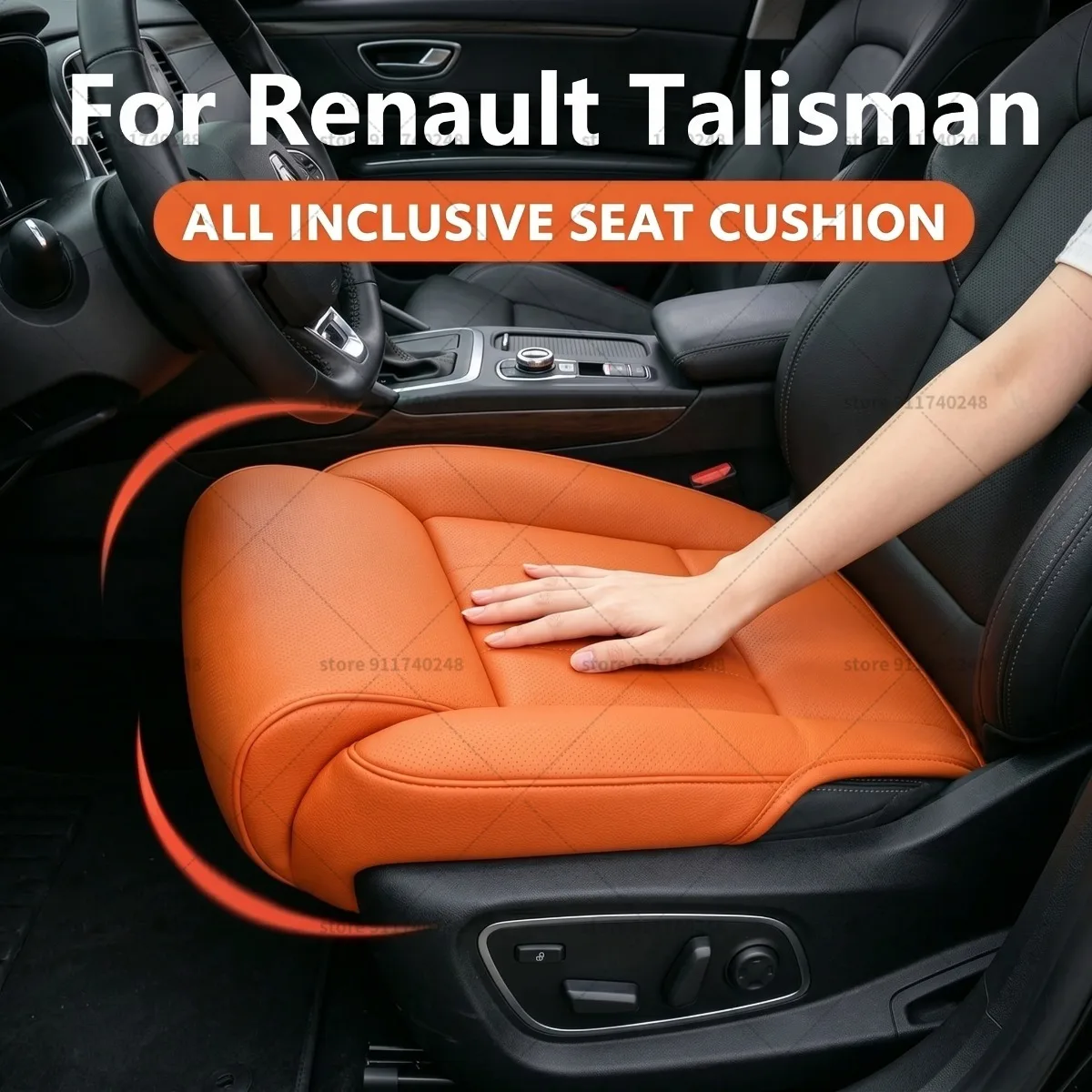 For Renault Talisman Seat Leg Support Extension Cushion Thigh Support Pillow Memory Foam Leather Extender Interior Accessories