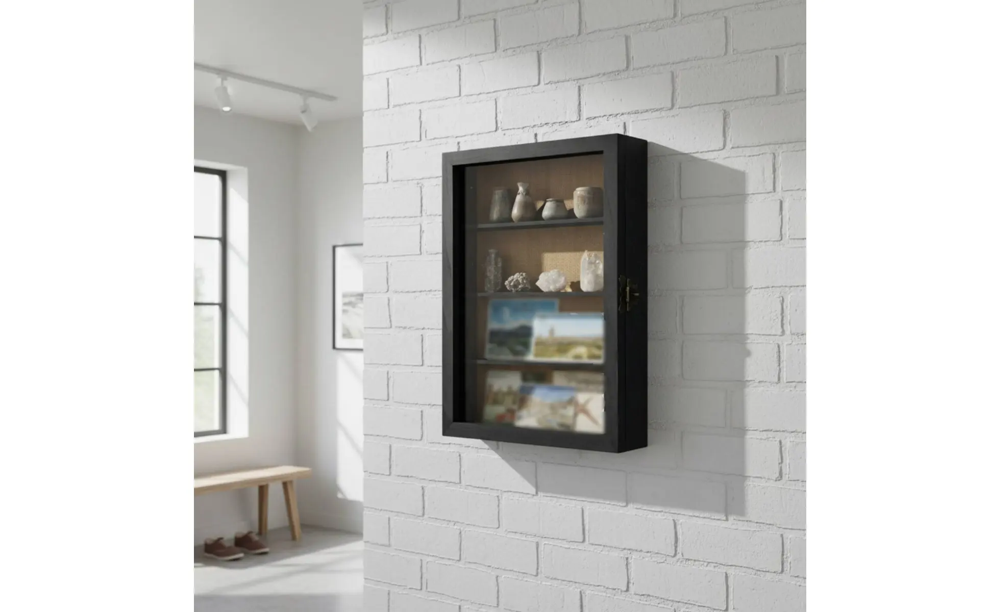 Collectible Figure Display Case Dustproof Wall Mounted Display Case Wooden Collectible Shelf Multifunctional Home Decor Collectible Figure Display Case Dustproof Wall Mounted Display Case Wooden Collectible Shelf Multifunctional Home Decor