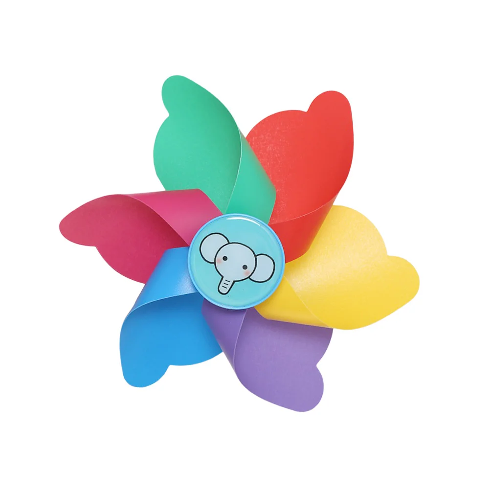 دراجة الأطفال الرياح الملونة دولاب الهواء البلاستيكية للدراجة المقود ديكور حفلة الحديقة في الهواء الطلق طاحونة