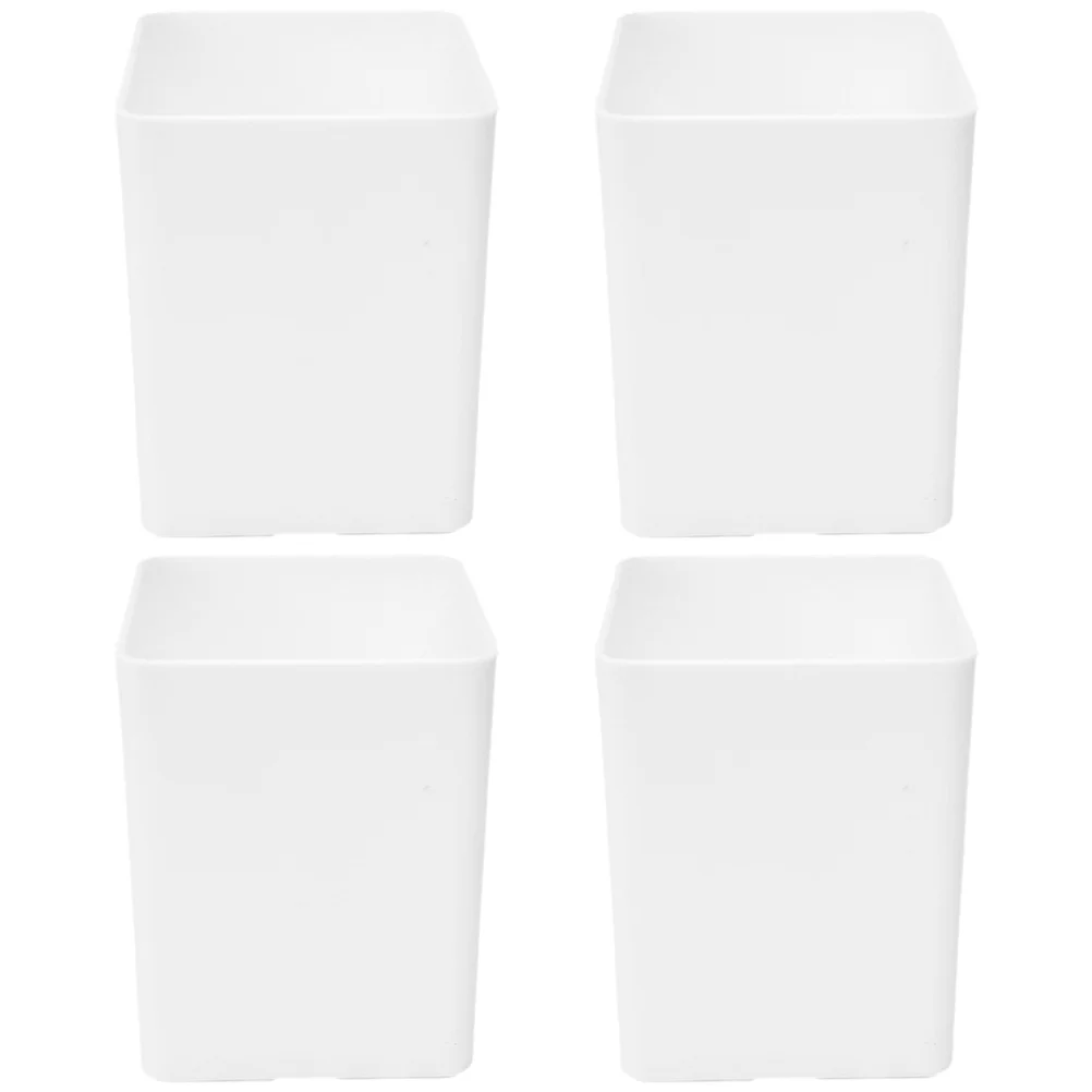 4 قطعة حامل قلم بلاستيكي سعة كبيرة منظم مكتب لمكتب المنزل حاوية تخزين قلم رصاص منظم فرشاة للمكياج كوب #3