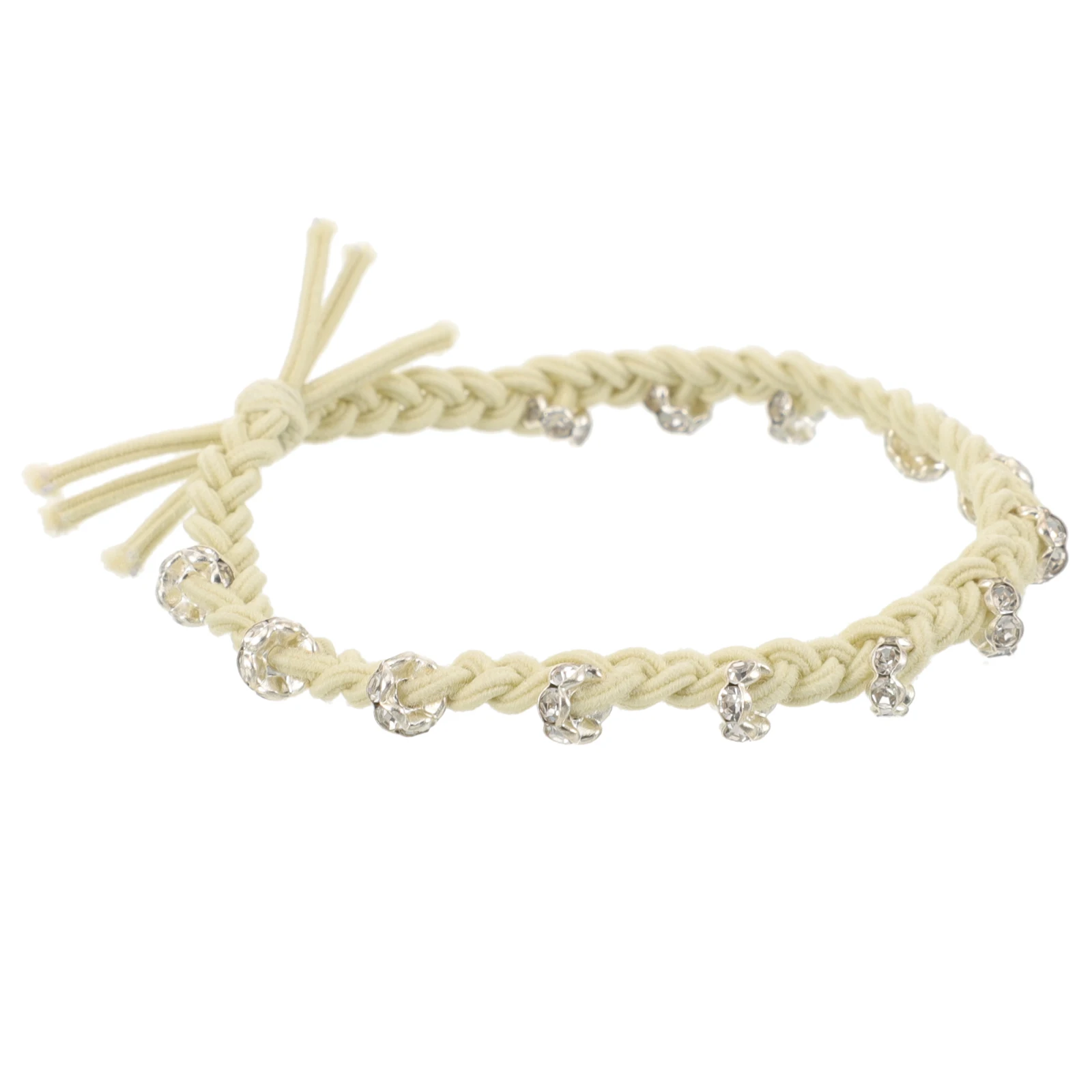 

Diamond Studded Tie Stretchy Rhinestone Scrunchies For Girls Women Elastic Bands Comfortable Fabric Ponytail