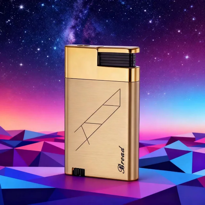 

Широкометаллическая ветрозащитная зажигалка для сигар, реактивная горелка, газовое пламя, необычные зажигалки, аксессуары для курения, бутановые гаджеты для мужчин.