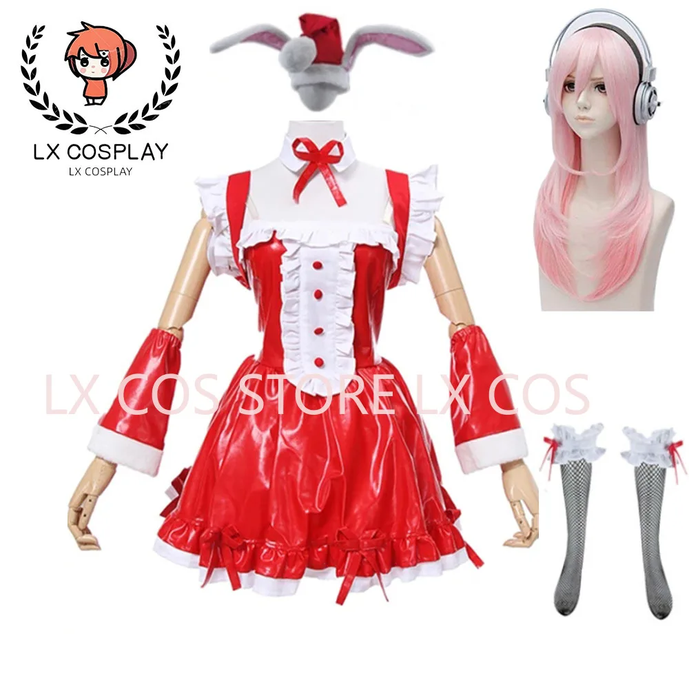 Super Sonico Christmas Dress Cosplay Costume