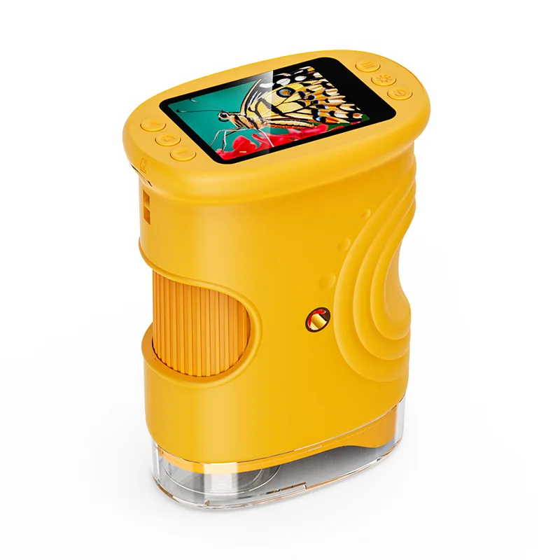 Portable Digital Microscope, Handheld Kids Microscope, 1080P HD Insect Observation Camera, Magnifier for Outdoor Exploration
