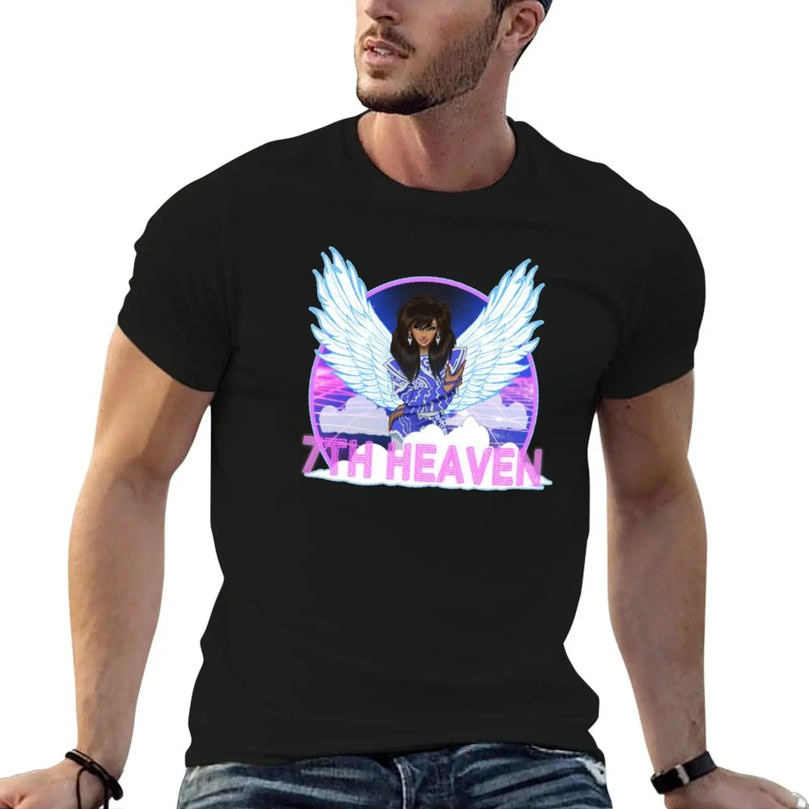 

7th Heaven T-Shirt man t shirt cotton high quality black cotton t-shirt plain for man package T-Shirt