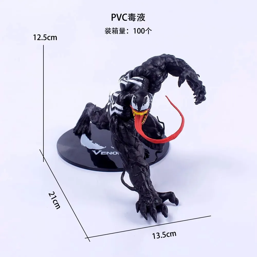 12.5cm marvel venom carnage vingadores vilões figura de ação desktop chassi do carro decoração modelo pvc estatuetas colecionáveis para fãs