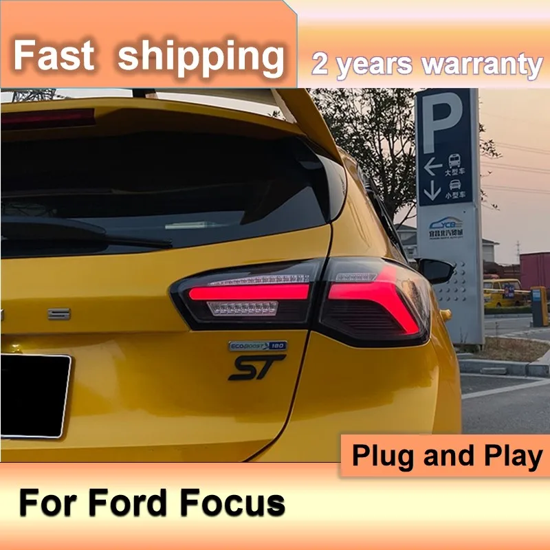 

Car Accessories for Ford Focus Taillights 2019-2022 Focus Tail Lamp LED Focus Rear DRL Fog Brake Dynamic Turn Signal