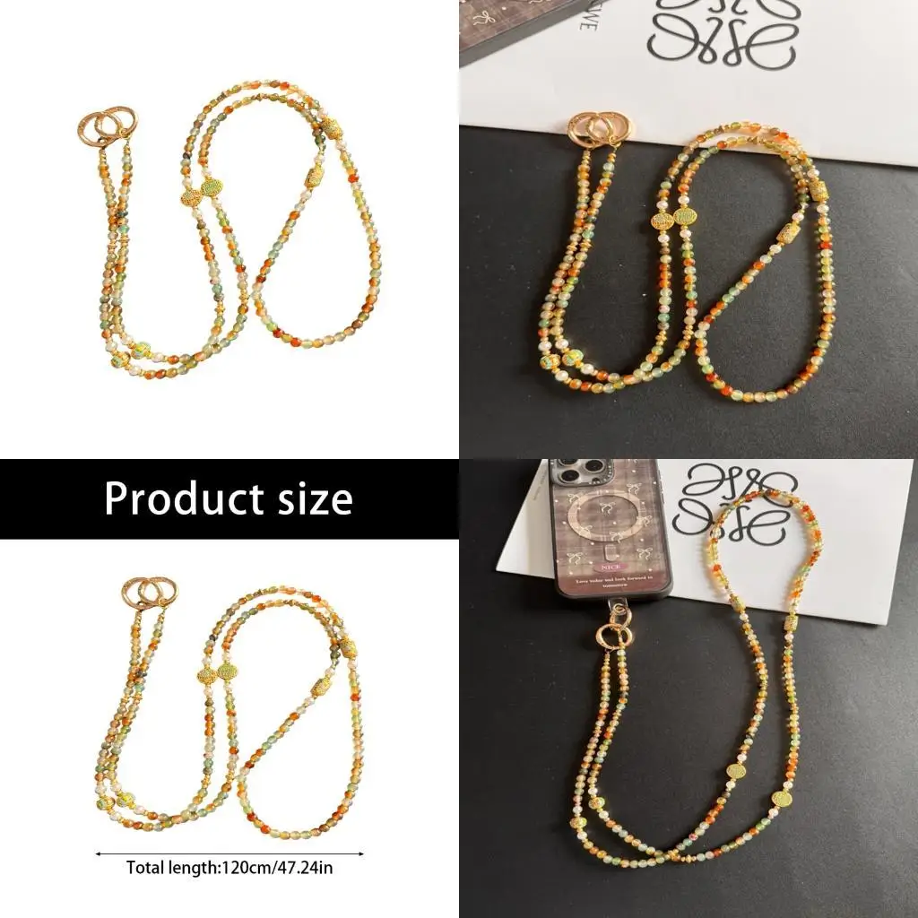 

D46E Этнический ремешок из бисера, эргономичный ПВХ, универсальная конструкция, совместимость с электронными устройствами и