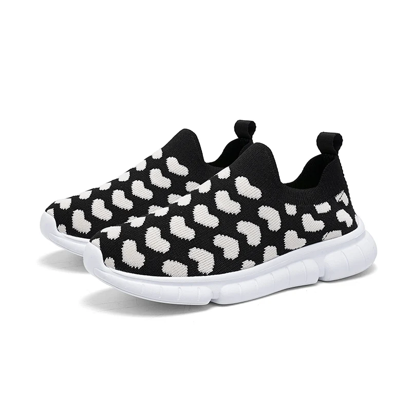 

Toddlers Fashion Skate Shoes Knitted Fabric Casual Shoes for Kindergarten School Soft 28-37 Kids Casual Sneakers for Boys Girls