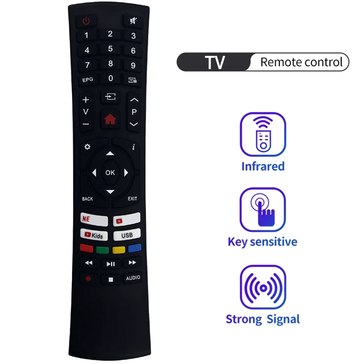

RCKGNTVV003 Remote Control Replacement For Kogan TV KALED24EH7500SVA Spare Parts Accessories