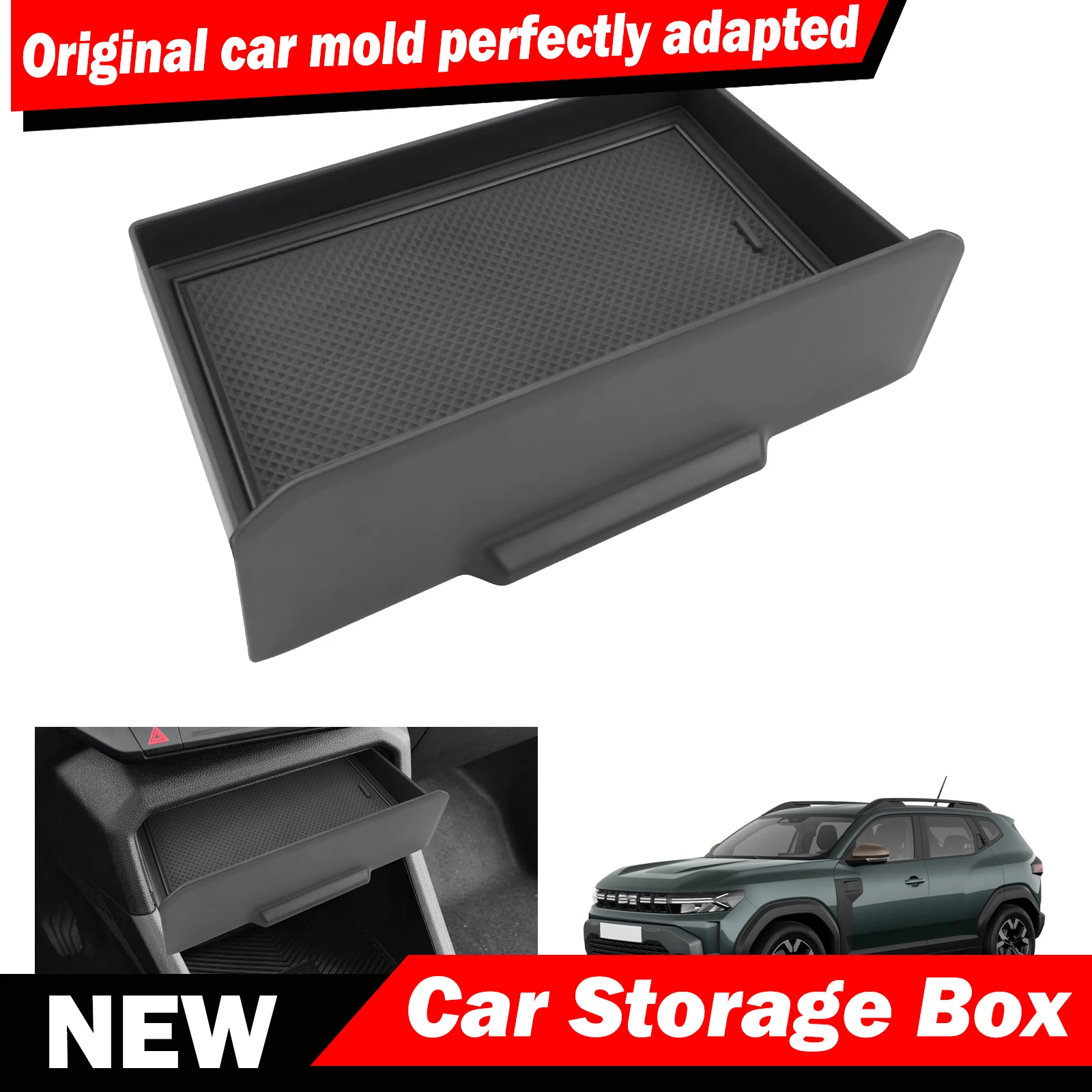 For Dacia Duster 3 2024 2025 2026 Car Center Console Armrest Storage Box Tray Car Auto Interior 2026 Dacia Duster 3 Accessories