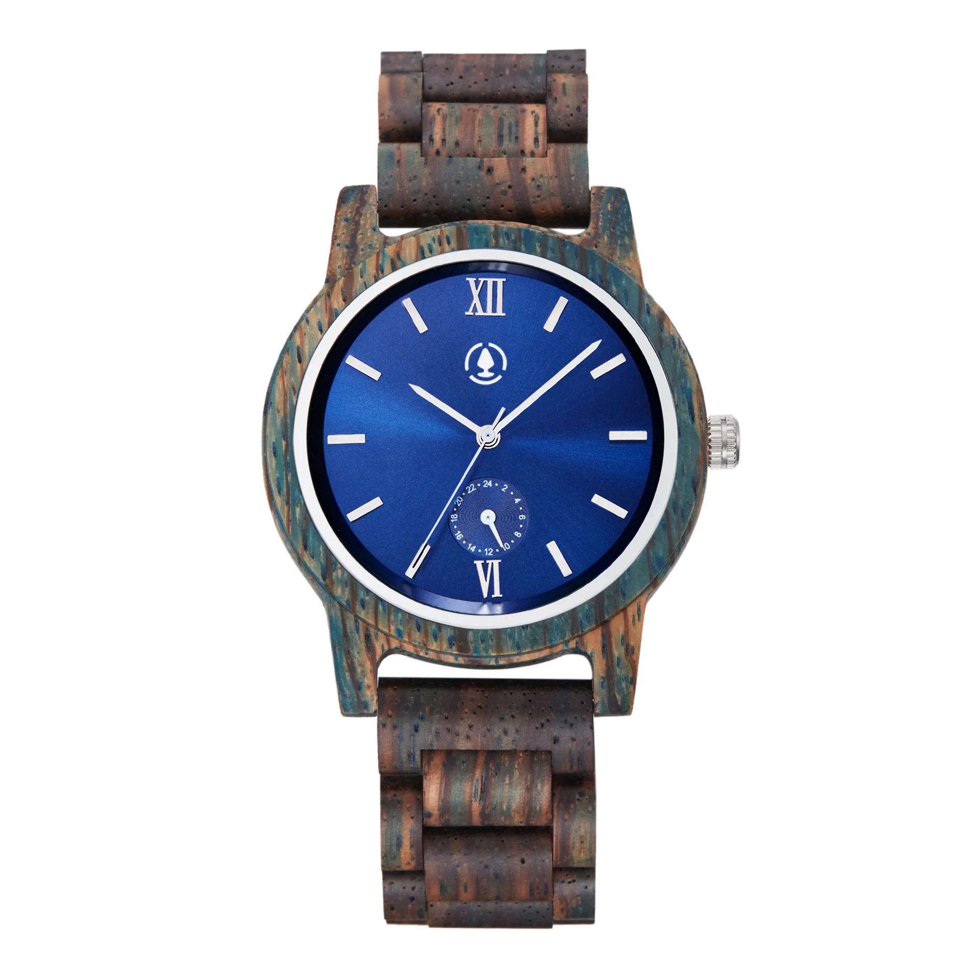 Colored Wood Men Quartz Watch Leisure Fashion Wristwatch Laser Dial Scale Support Custom Personalized Reloj Hombre