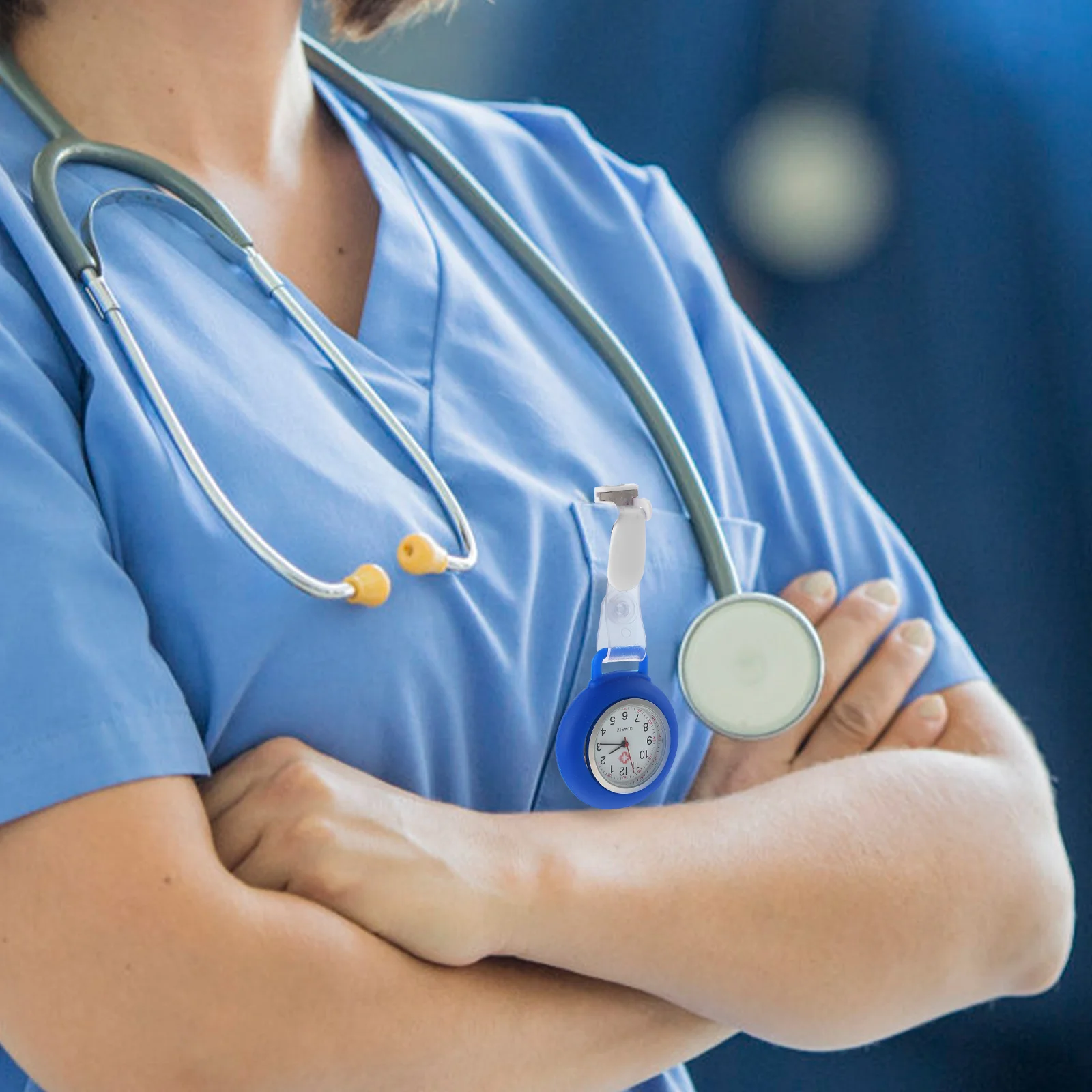 Многофункциональные часы с зажимом для медсестер. Легкие профессиональные карманные часы для медсестры. Удобные часы для медсестры.