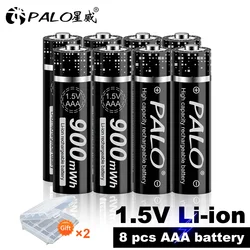 2-20 sztuk 1.5V AAA litowo-jonowy akumulator AAA o dużej pojemności Li-ion akumulator AAA dla aparat zabawka Mp3 zegar