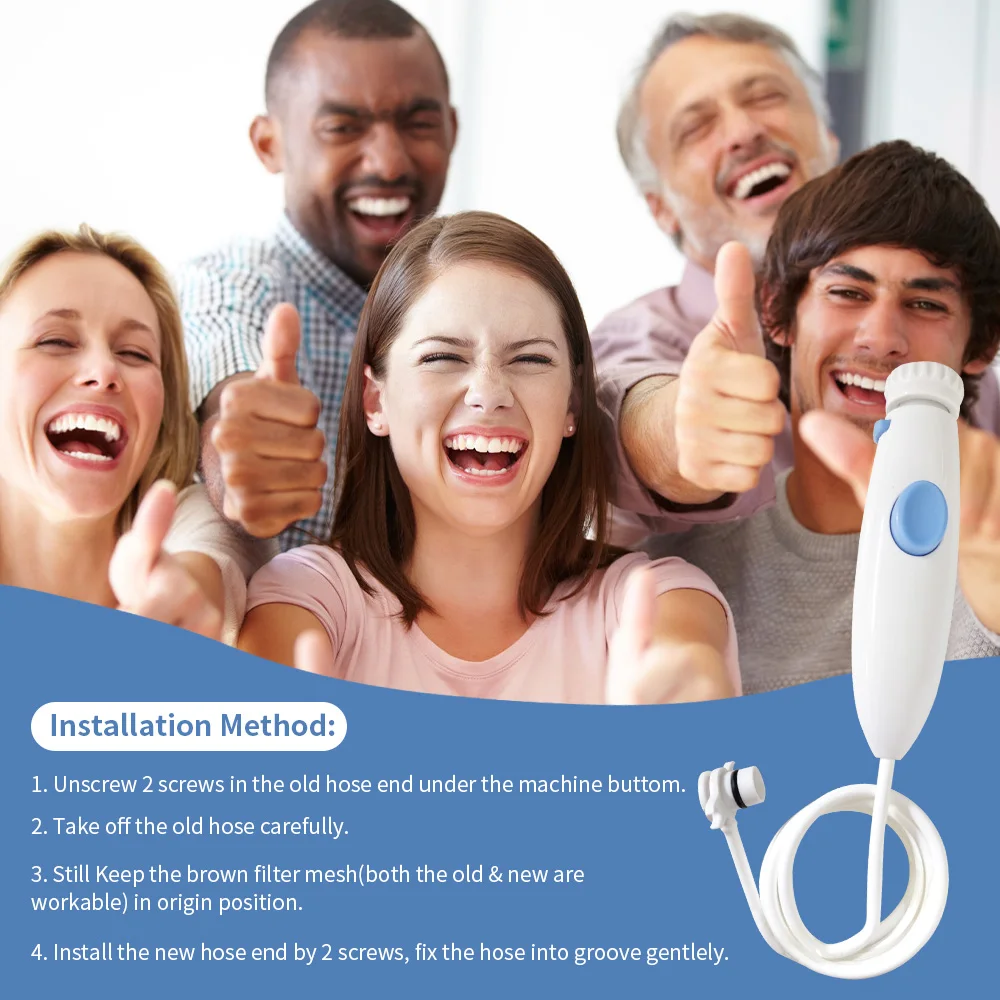 Vaclav Replacement Hose Handle Tube For Water Flosser Oral Irrigator Dental Water Jet  For WP-100 WP-150 WP-660 WP-670 WF Series