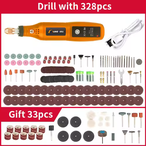 DIY Mini Rotary Tool USB Engraving Tool Dremel Tool Mini Grinder Machine Mini Wireless Drill Rechargeable Polishing Machine - Image 13