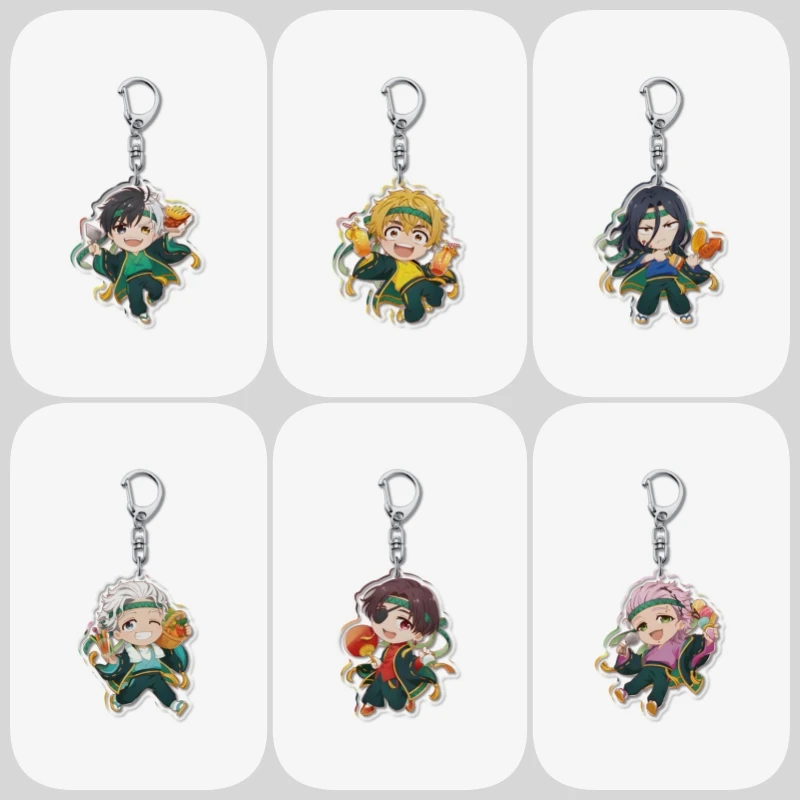 

Hot Anime WIND BREAKER acrylic Key chain Sakura-harusugita Keitaro acrylic decoration birthday present key ring Gifts 6cm