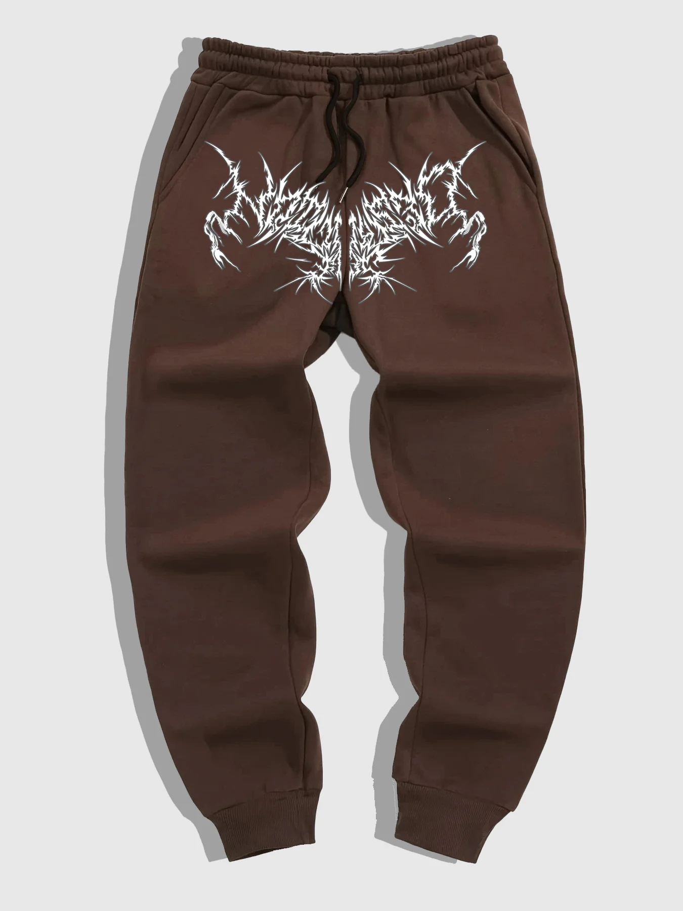2026 new Men's Sweatpants, Gothic Geometric Pattern Print Drawstring Elastic Joggers, Autumn Winter Casual Sports Trousers S-3XL